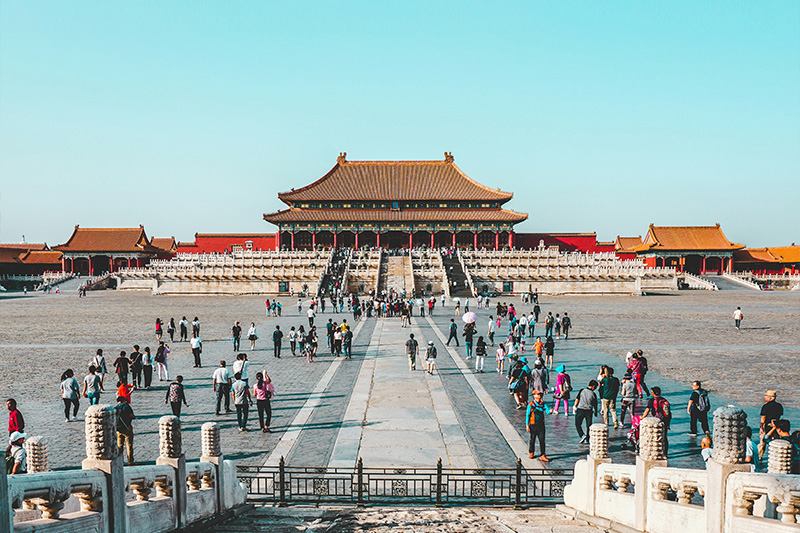 Forbidden City imperial palace courtyard, Beijing