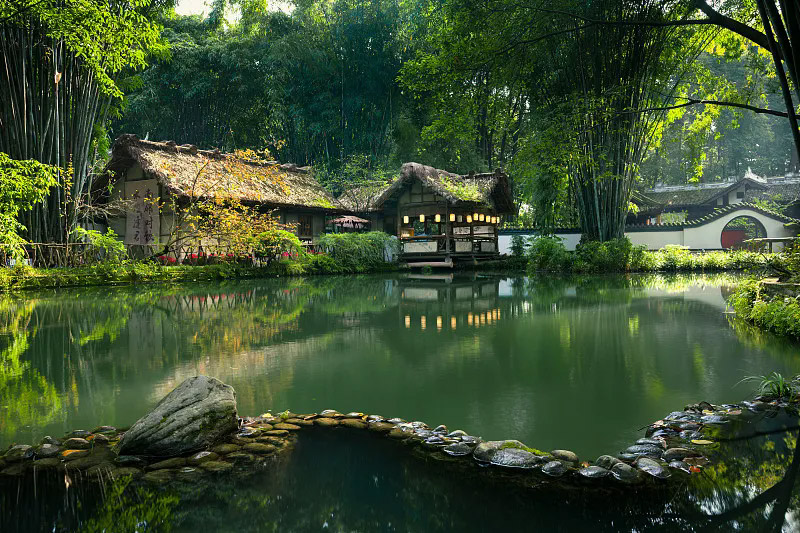 Du Fu Thatched Cottage garden, Chengdu
