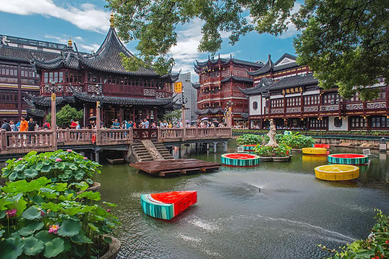 Shanghai skyline and city landmarks